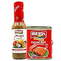 Iberia Corned Beef, 12 oz + Iberia Mojo Criollo Spanish Marinating Sauce 20 fl oz