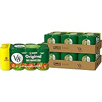 V8 Original 100% Vegetable Juice, Vegetable Blend with Tomato Juice, 5.5 FL OZ Can (6 Packs of 8 Cans)