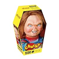 AQUARIUS Chucky I'm Your Friend 500pc Puzzle (500 Piece Jigsaw Puzzle) - Glare Free - Precision Fit - Officially Licensed Chucky Movie Merchandise & Collectibles - 14x19 Inches