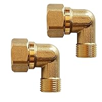 Old Clawfoot Bath Tub Mount Faucet Elbows Adapter Connector to Water Line,3/4 IPS Female to 1/2 IPS male, 1 Pair