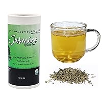 Green Tea Loose Leaf Organic, Jasmine Green Tea, Health, Strong and Natural Pure Leaf Tea. Best Organic Green Tea, Super Green Breakfast, Hot or Iced by Split Oak.