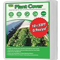 Plant Covers Freeze Protection, 10 x 33FT Frost Cloth Floating Row Covers, 0.9oz/yd² Frost Blankets for Outdoor Plants and Sun/Pest Protection for Garden Plants