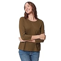 Gloria Vanderbilt Women's Amanda 3/4 Sleeve Soft Knit Top