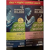 Mommy's Bliss Gripe Water for Babies with Gas, Colic or Stomach Discomfort Day & Night Combo