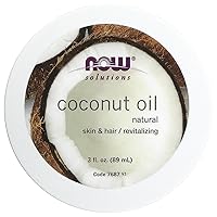 NOW Solutions, Coconut Oil, Naturally Revitalizing For Skin and Hair, Conditioning Moisturizer, Convenient Travel Size, 3-Ounce