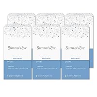Summer's Eve Douche, Medicated, pH Balanced, Dermatologist & Gynecologist Tested, 2 - 4.5 Fl Oz (Pack of 6)