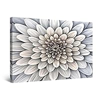 Startonight Canvas Wall Art - Macro White Petals Flowers Painting - Decoration Artwork for Living Room Big Picture Home Wall Decor Print Modern and Contemporary Painting 32