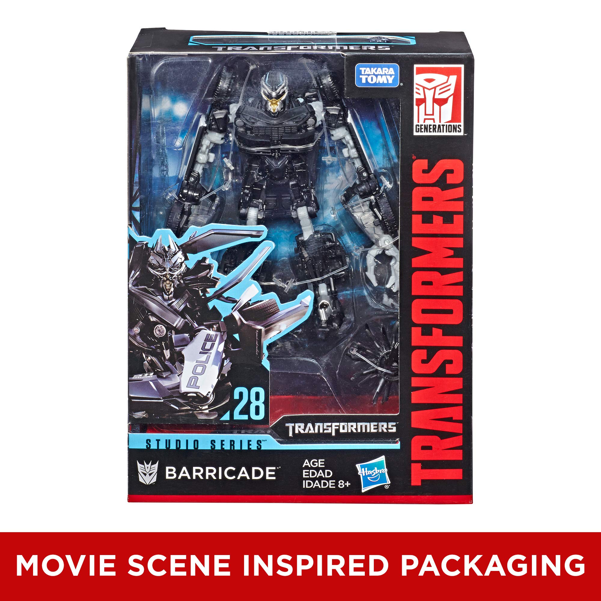 Transformers Studio Series 28 Deluxe Class Movie 1 Barricade Action Figure