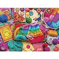 Buffalo Games - Aimee Stewart - Vintage Knitting - 1000 Piece Jigsaw Puzzle for Adults Challenging Puzzle Perfect for Game Nights - 1000 Piece Finished Size is 26.75 x 19.75