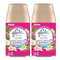 Glade Automatic Spray Refill, Air Freshener for Home and Bathroom, Exotic Tropical Blossoms, 6.2 Oz, 2 Count