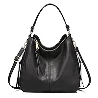 Realer Hobo Bags for Women Leather Purses and Handbags Large Hobo Purse with Tassel Size: Large Size (13.8