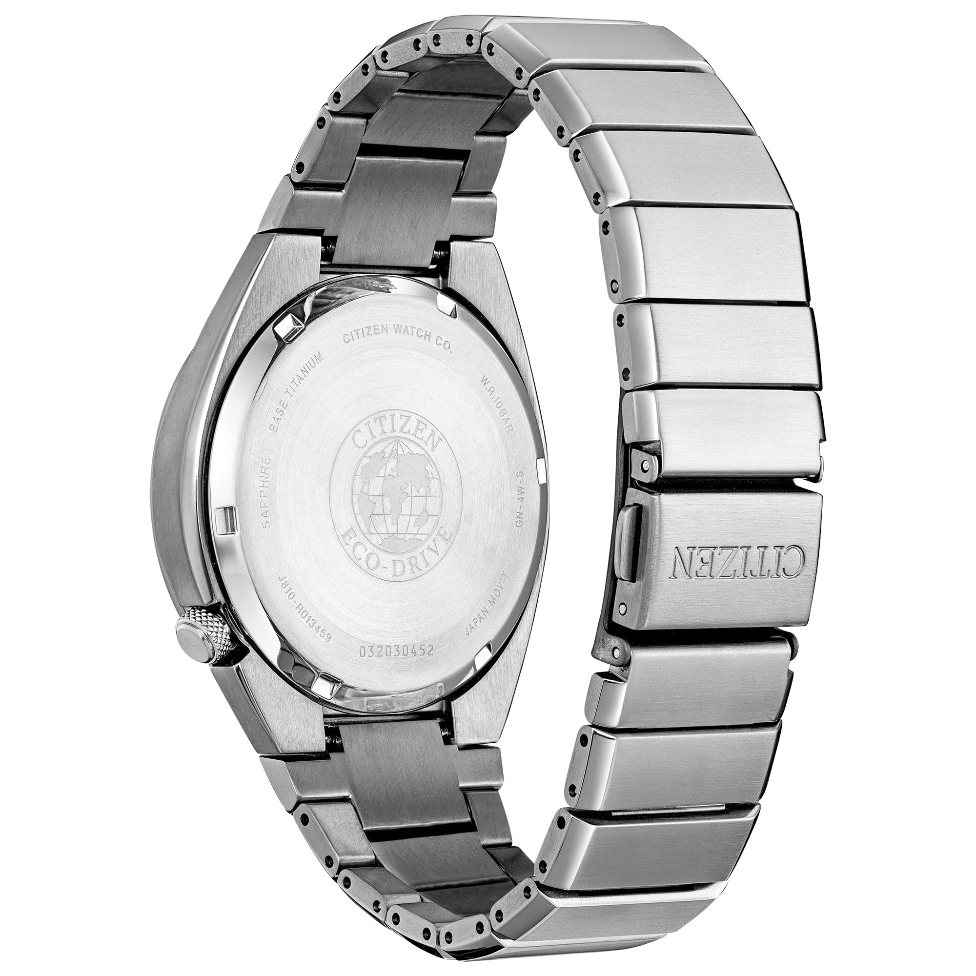 Citizen Men's Eco-Drive Sport Luxury Armor Watch in Super Titanium, Black Dial (Model: AW1660-51H)