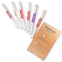 Nailvive Six Pens Cuticle oil Revitalizing Oils unique natural complex of rich oils to provide moisture, protect, and nourish dry, brittle, cracked cuticles, nails, and skin (CUTICLE OIL 6X PACK)