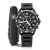 Victorinox Men's FieldForce Sport Chrono, Men's Analogue Quartz Watch, Water Resistant to 100 m, Case Diameter 42 mm, Strap 21 mm