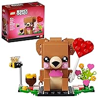 LEGO BrickHeadz Valentine's Bear 40379 Building Kit, New 2021 (150 Pieces)