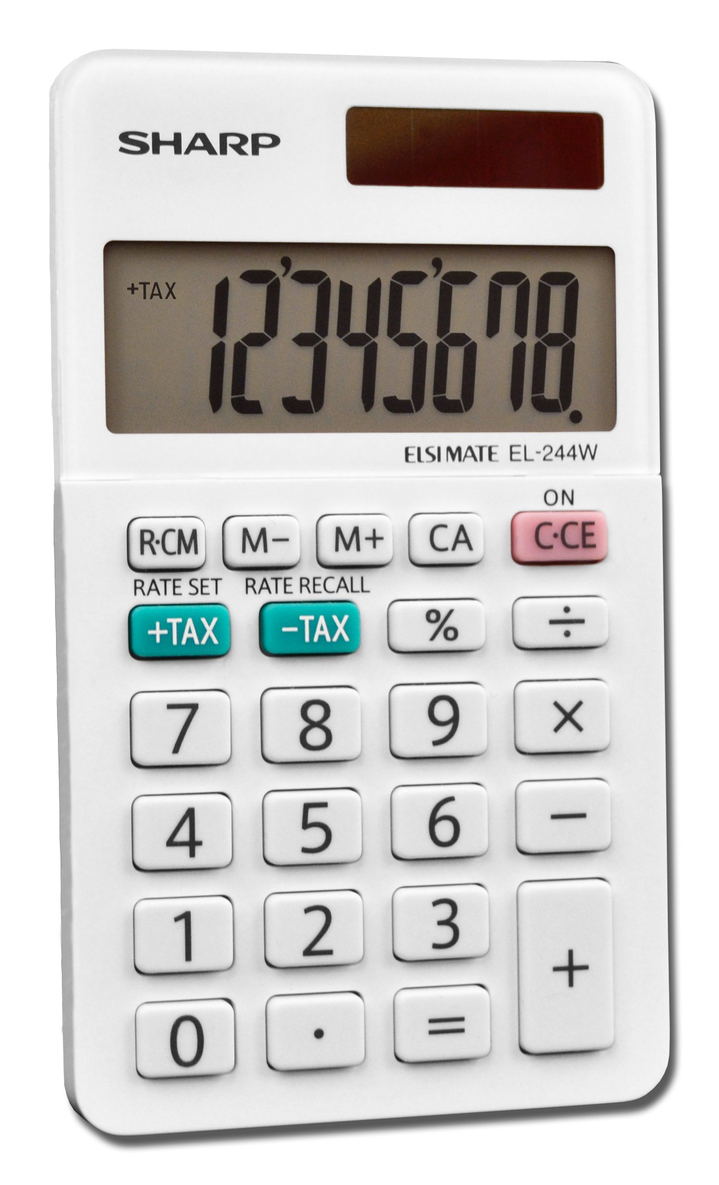Sharp EL-244WB Business Calculator, White 2.125, 2.38 x 4.06 x 0.31 inches