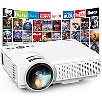 Native 1080P Projector, 7500L High Brightness Full HD Outdoor Movie Projector, 200