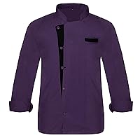 Creation NC-06 Men's Chef Jacket/Chef Coat Multi-Color Strips (Size=XXS-7XL)