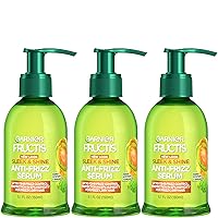Fructis Sleek and Shine Anti-Frizz Serum for Frizzy, Dry, Unmanageable Hair, 5.1 Ounce (3 Count)
