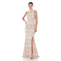JS Collections Women's Peyton Mock Neck Mermaid Gown