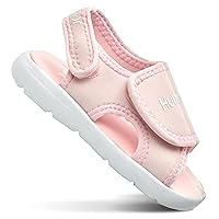Hurley Maddy Toddler Water Shoes, Beach Essentials, Girls and Boys Open Toe Sandals, Lightweight, Breathable, Kids Water Shoes with Non-Slip Sole and Two Adjustable Straps, Outdoor Toddler Water Shoes