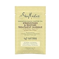 SheaMoisture Jamaican Black Castor Oil Strengthen & Restore Treatment Masque for Overly Processed, Chemically Treated or Heat Styled Hair 2 oz