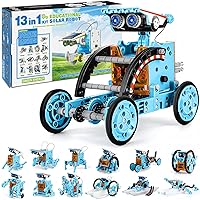 13-in-1 STEM Projects Solar Robot Toy for Kids Ages 8 9 10 11 12 Years Old, Building Science Educational Toys Birthday Gift for Kids Boys Girls (Blue)
