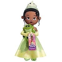 Disney Princess Lil' Friends Plush Tiana & Naveen 14.5-inch Plush Doll, Officially Licensed Kids Toys for Ages 3 Up, Gifts and Presents by Just Play