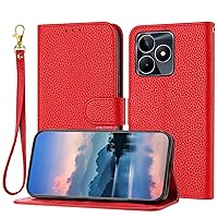 Smartphone Flip Cases Wallet Case Compatible with Oppo Realme C53/Realme Narzo N53 for Women and Men,Flip Leather Cover with Card Holder, Shockproof TPU Inner Shell Phone Cover & Kickstand Flip Cases
