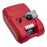 Attwood EPA and CARB Certified 6-Gallon Portable Marine Boat Fuel Tank