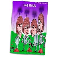 Londons Times Funny Music Cartoons - Dung Beatles - Towels (twl-2073-1)