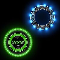 TOSY Bundle of 2 - Green Frisbee + Blue Flying Ring
