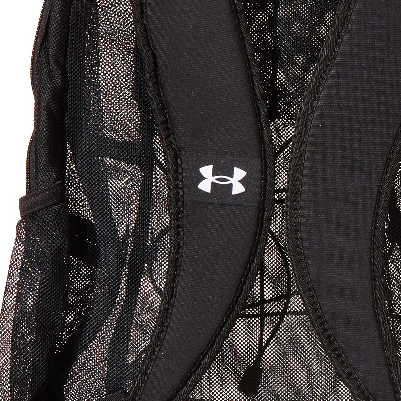 Under Armour Hustle Mesh Backpack, (001) Black / / White, One Size Fits Most