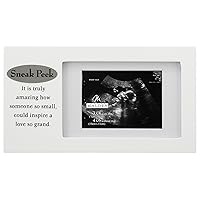 Malden International Designs Sneak Peek Sonogram Juvenile Frame, 4x6, White