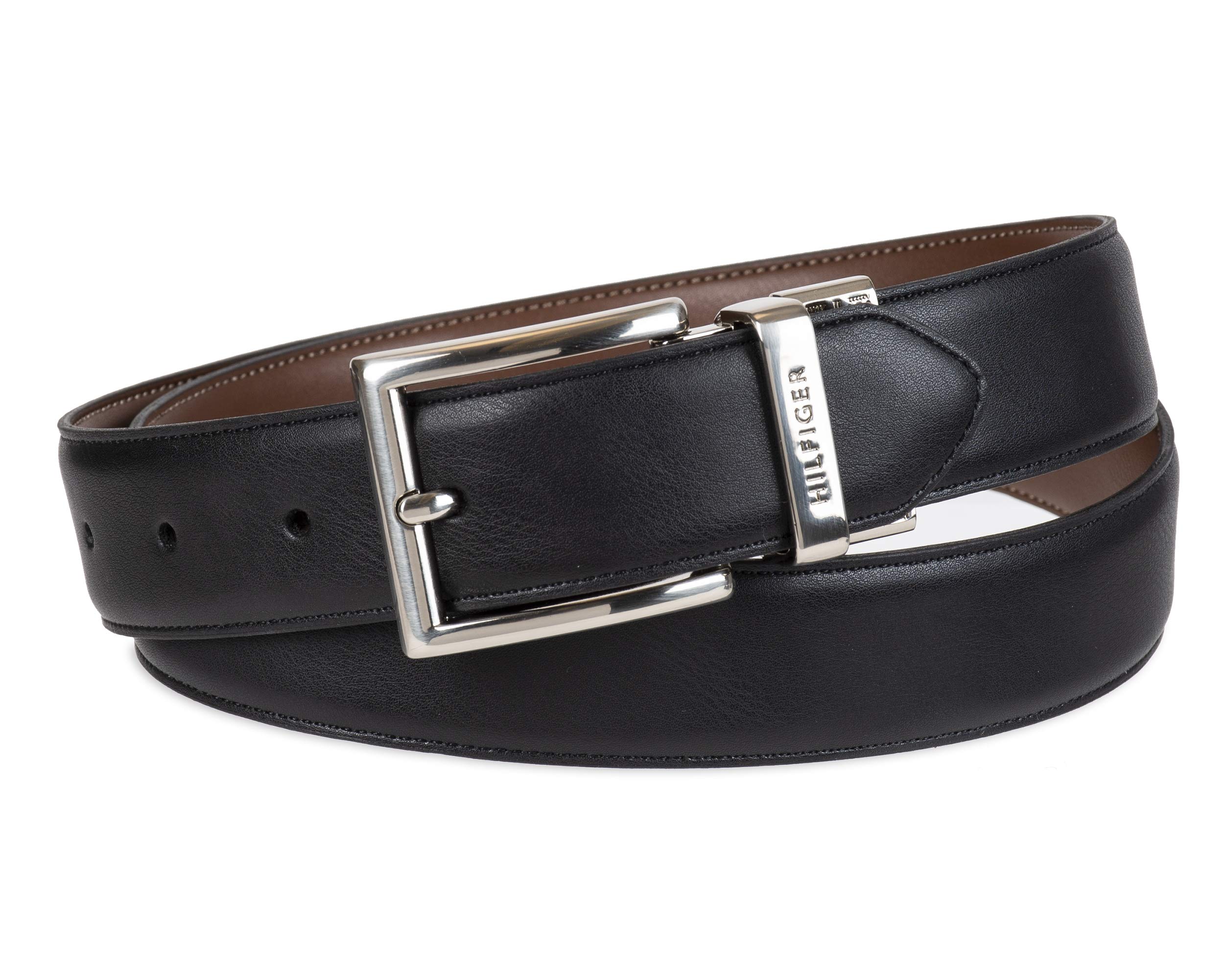 Tommy Hilfiger Men's Reversible Two-In-One Rotative Buckle Belt