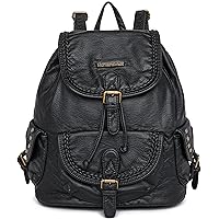 Montana West Backpack Purse for Women Soft Washed Leather Drawstring Casual Travel Large Backpacks