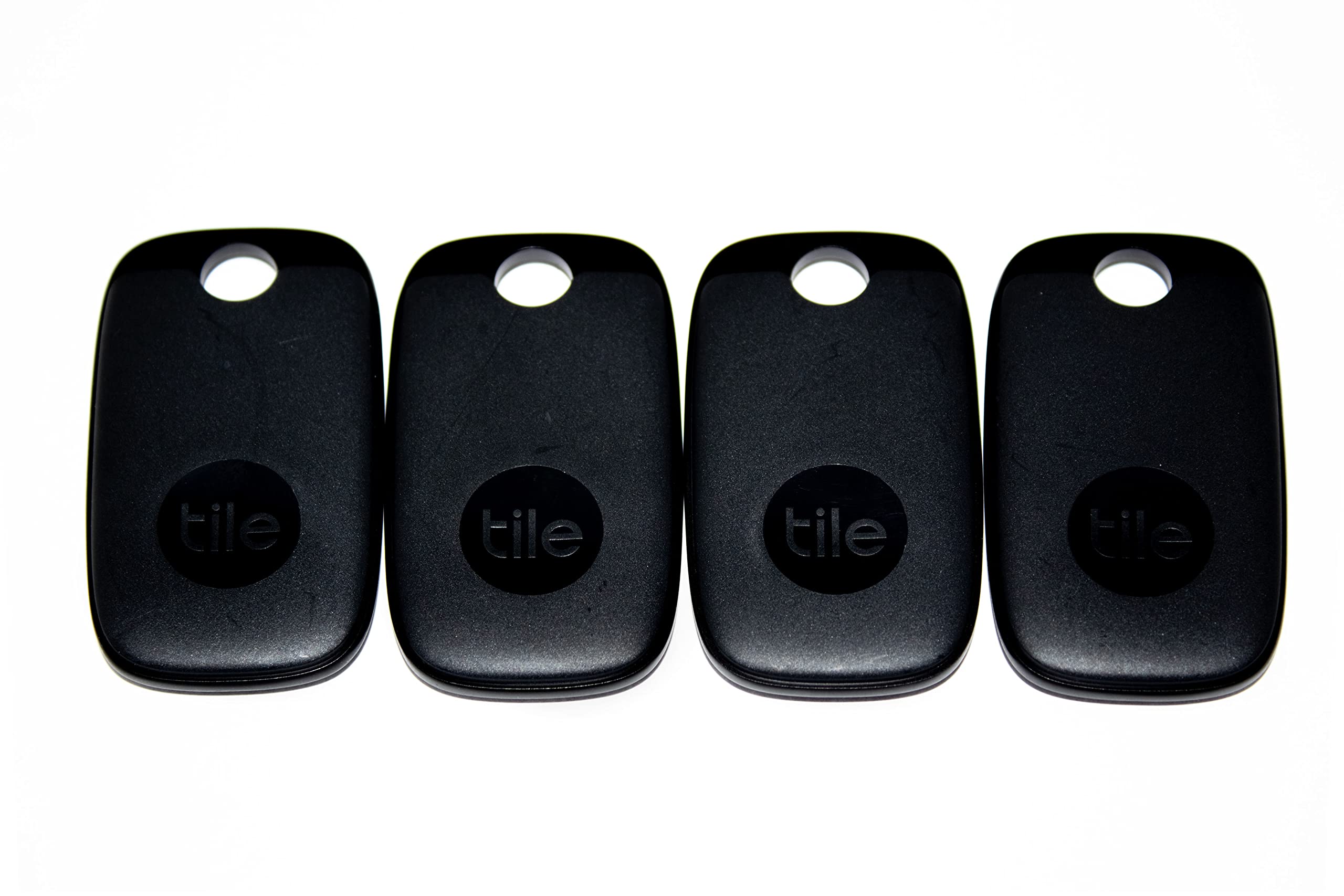 Tile Pro (2022) 4-Pack. Powerful Bluetooth Tracker, Keys Finder and Item Locator for Keys, Bags, and More; Up to 400 ft Range. Water-Resistant. Phone Finder. iOS and Android Compatible.