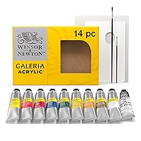 Winsor & Newton Galeria Acrylic Paint, 10 x 60ml (2--oz), Complete 14 Piece Set
