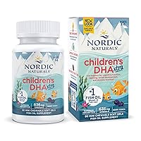Nordic Naturals Children’s DHA Xtra, Berry Punch - 90 Mini Chewable Soft Gels for Kids - 636 mg Omega-3s EPA & DHA - Cognitive & Immune Function, Learning, Social Development - Non-GMO - 30 Servings