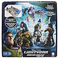 Mattel Games Disney and Pixar Lightyear Seeker Squad Board Game 2 Level Play, 2 to 4 Players Cooperative Teamwork, Movie Theme, for Kids and Lightyear Fans Ages 7 Years & Up