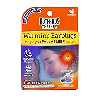 Warming Earplugs - 1 Pair of Earplugs & 4 Pairs of Warming Pads - Relaxing, Pleasant Warmth