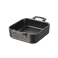 REVOL BC1520N Square Baking Dish, 7.75 by 7.76-Inch, Cast Iron Style