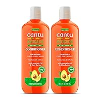 Cantu Avocado Hydrating Silicone-Free Conditioner with Pure Shea Butter, 13.5 oz (Pack of 2) (Packaging May Vary)