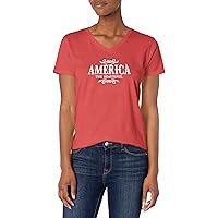 Life is Good Women's Crusher Graphic T-Shirt America The Beautiful