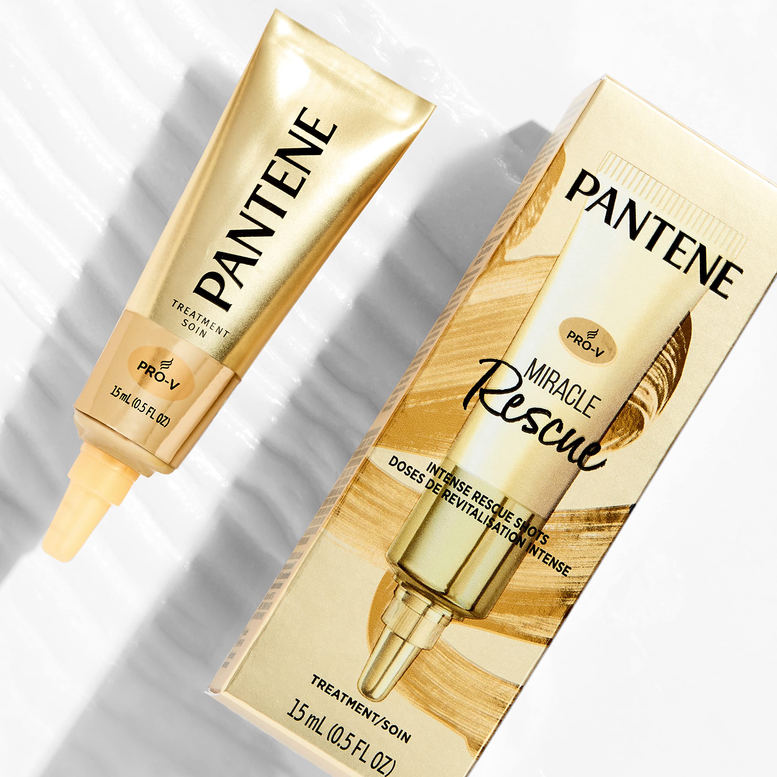 Pantene Shampoo, Conditioner and Hair Treatment Set, Smooth and Sleek for Frizz Control, Safe for Color-Treated Hair