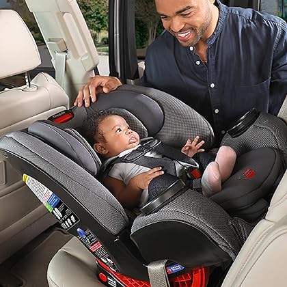 Britax One4Life ClickTight All-in-One Car Seat – 10 Years of Use – Infant, Convertible, Booster – 5 to 120 Pounds - SafeWash Fabric, Drift