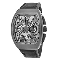 Vanguard Mens Automatic Date Chronograph Grey Camouflage Face Grey Rubber Strap Watch V 45 CC DT Camouflage TTMC.TT