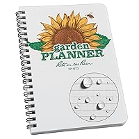 Weatherproof Garden Planner, 4.625” x 7”, Side-Spiral, White (No. G73)