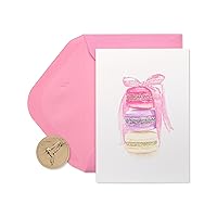 Papyrus Blank Cards with Envelopes, Stack of Macarons (14-Count)