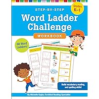 Step-By-Step Word Ladder Challenge Workbook (Grades K-1)